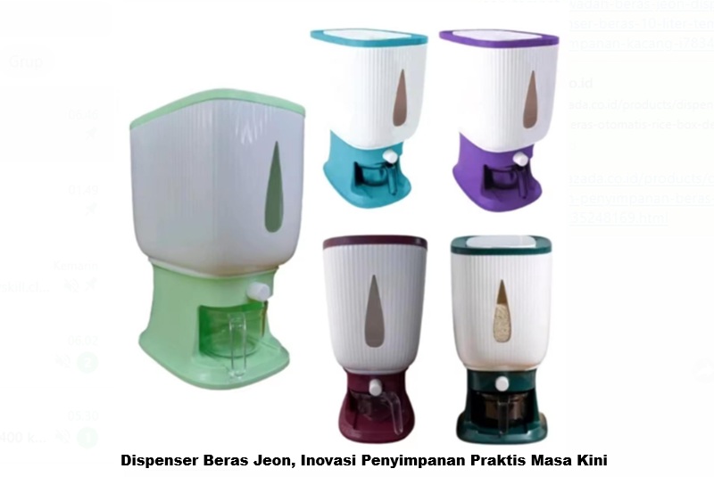 Dispenser Beras Jeon, Inovasi Penyimpanan Praktis Masa Kini